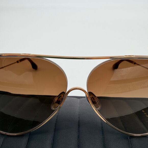 Victoria Beckham VB133S 703 Gold Brown Gradient Oversize Made in Italy 61-12-140 main image 7